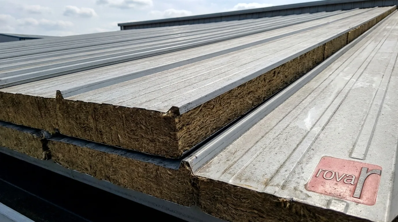 Mineral Yün Yalıtımlı Çatı Panelleri